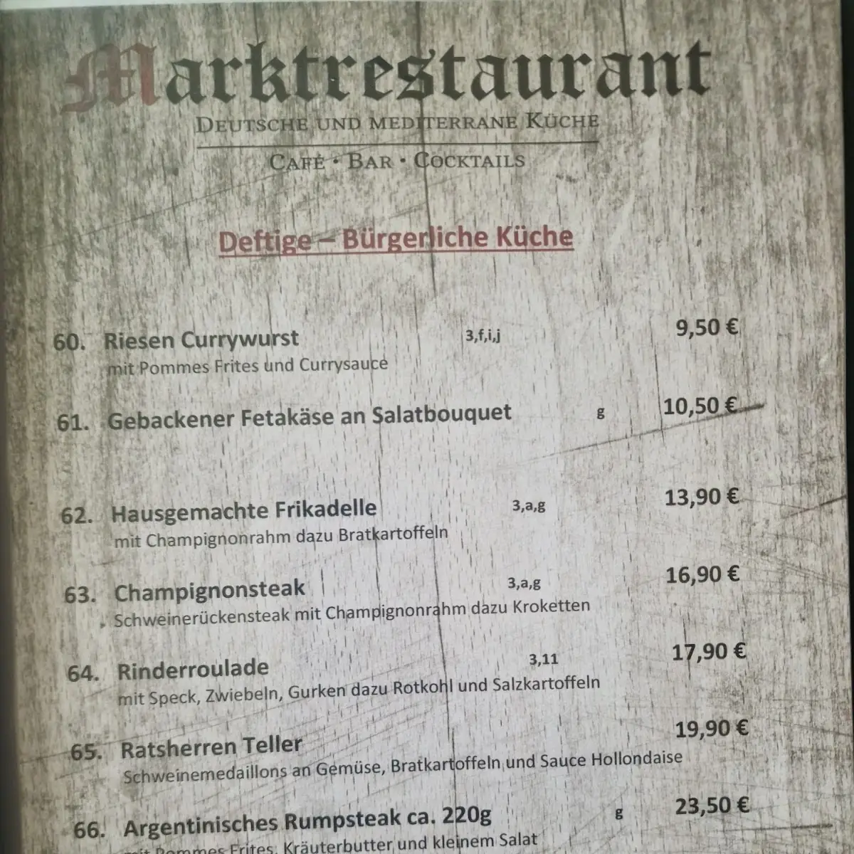 Speisekarte photo 2