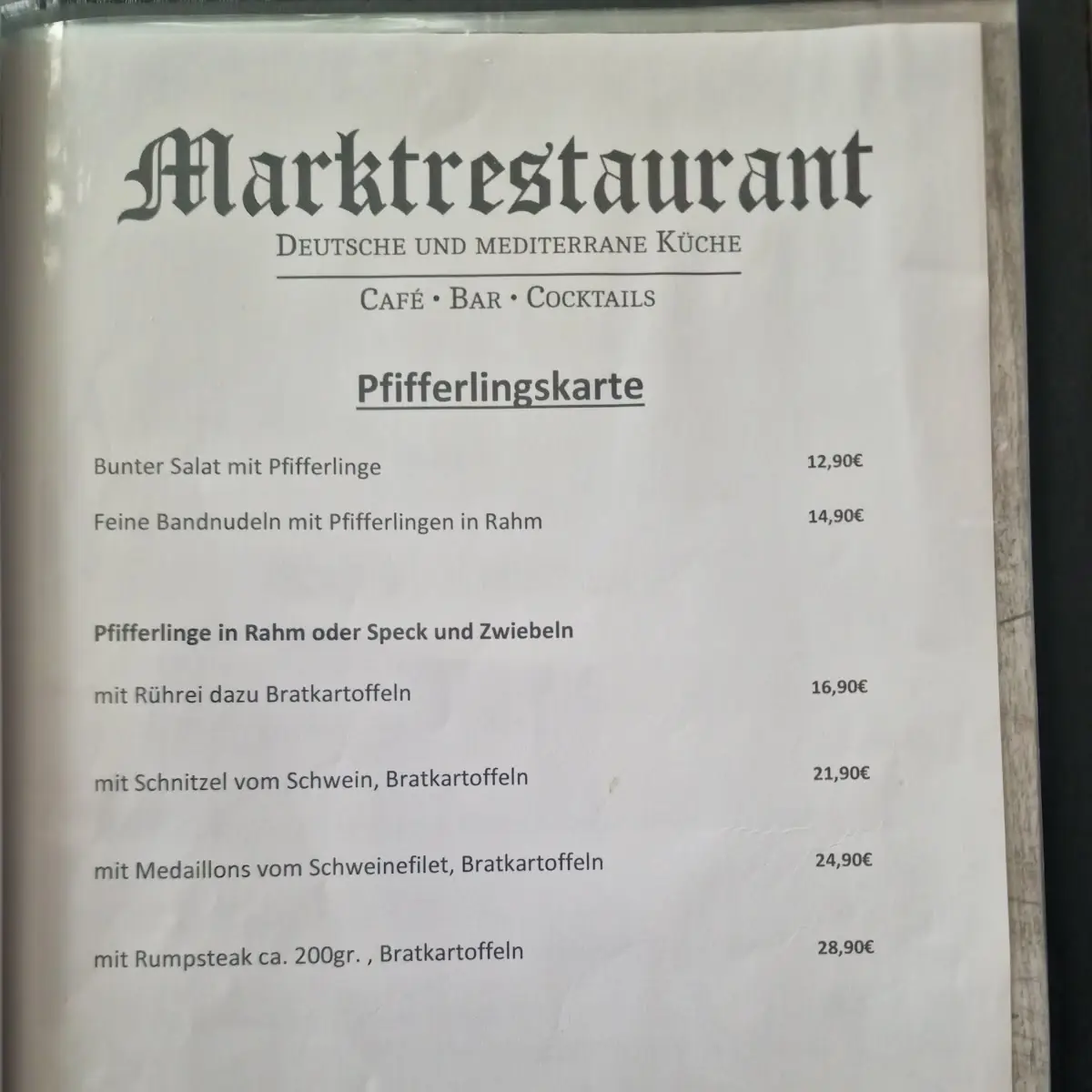 Speisekarte photo 5