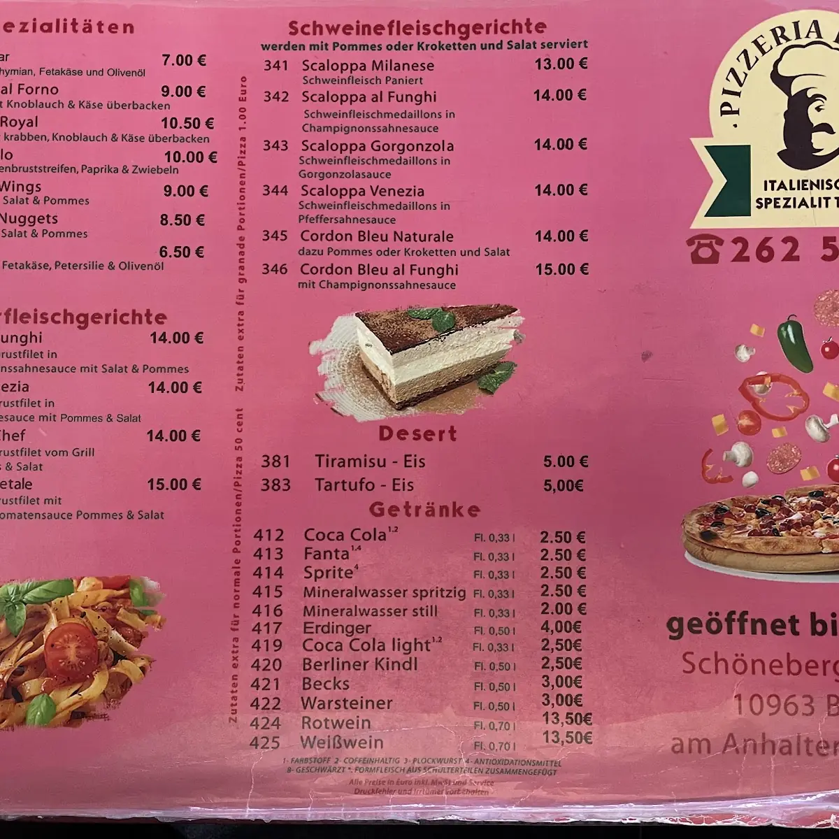 Speisekarte photo 2