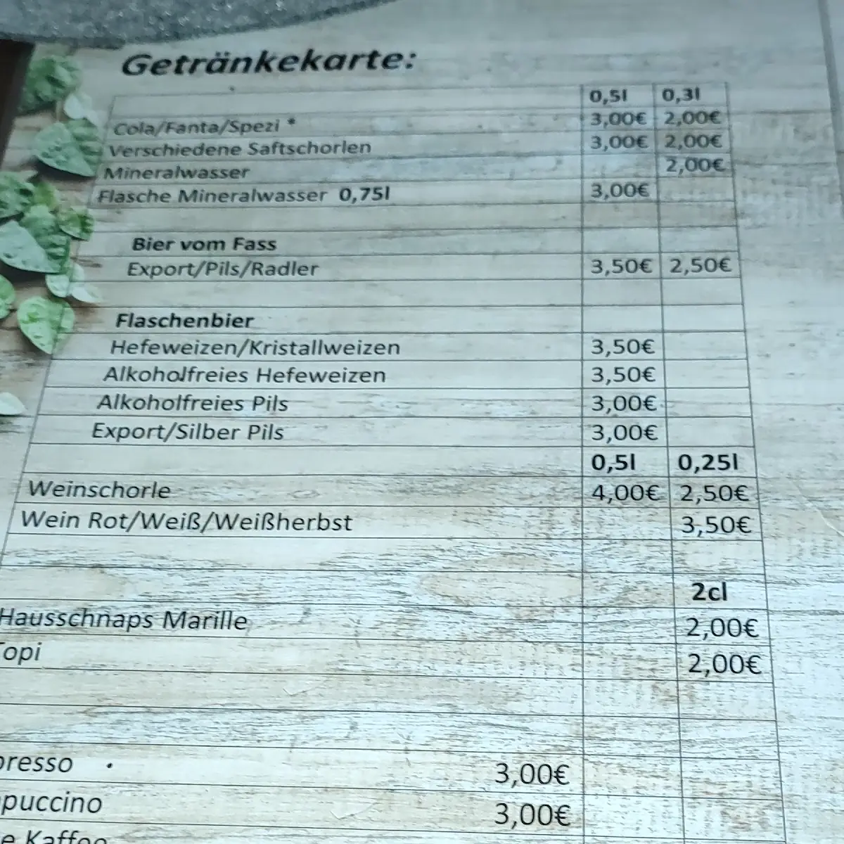 Speisekarte photo 4
