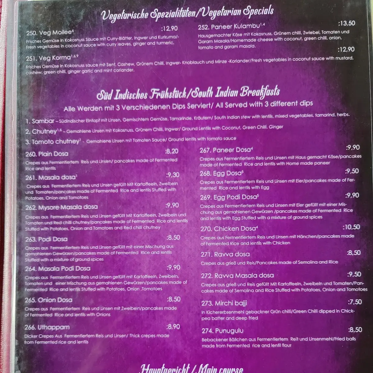 Speisekarte photo 3
