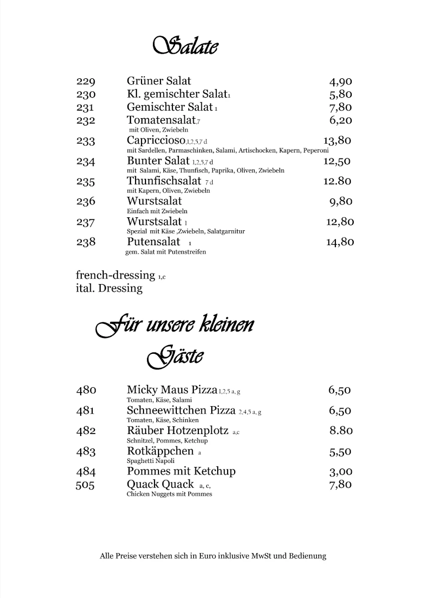 Speisekarte photo 5
