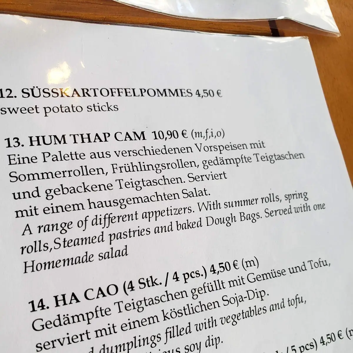 Speisekarte photo 6