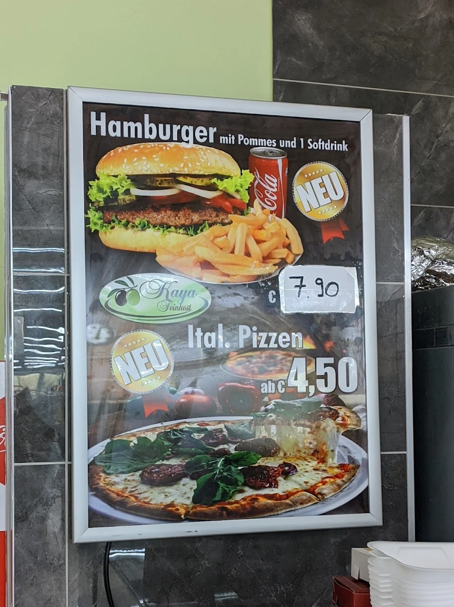 Speisekarte, Kaya Salat Feinkost