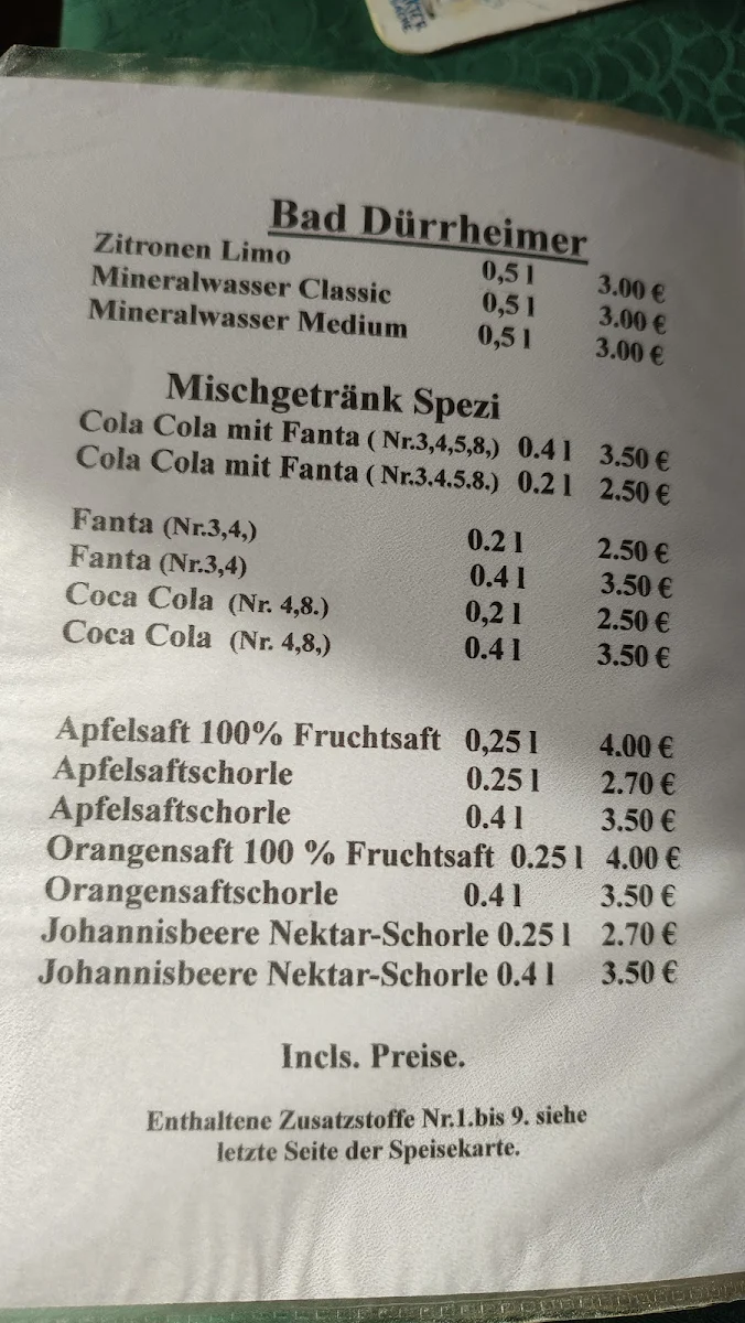 Speisekarte photo 2
