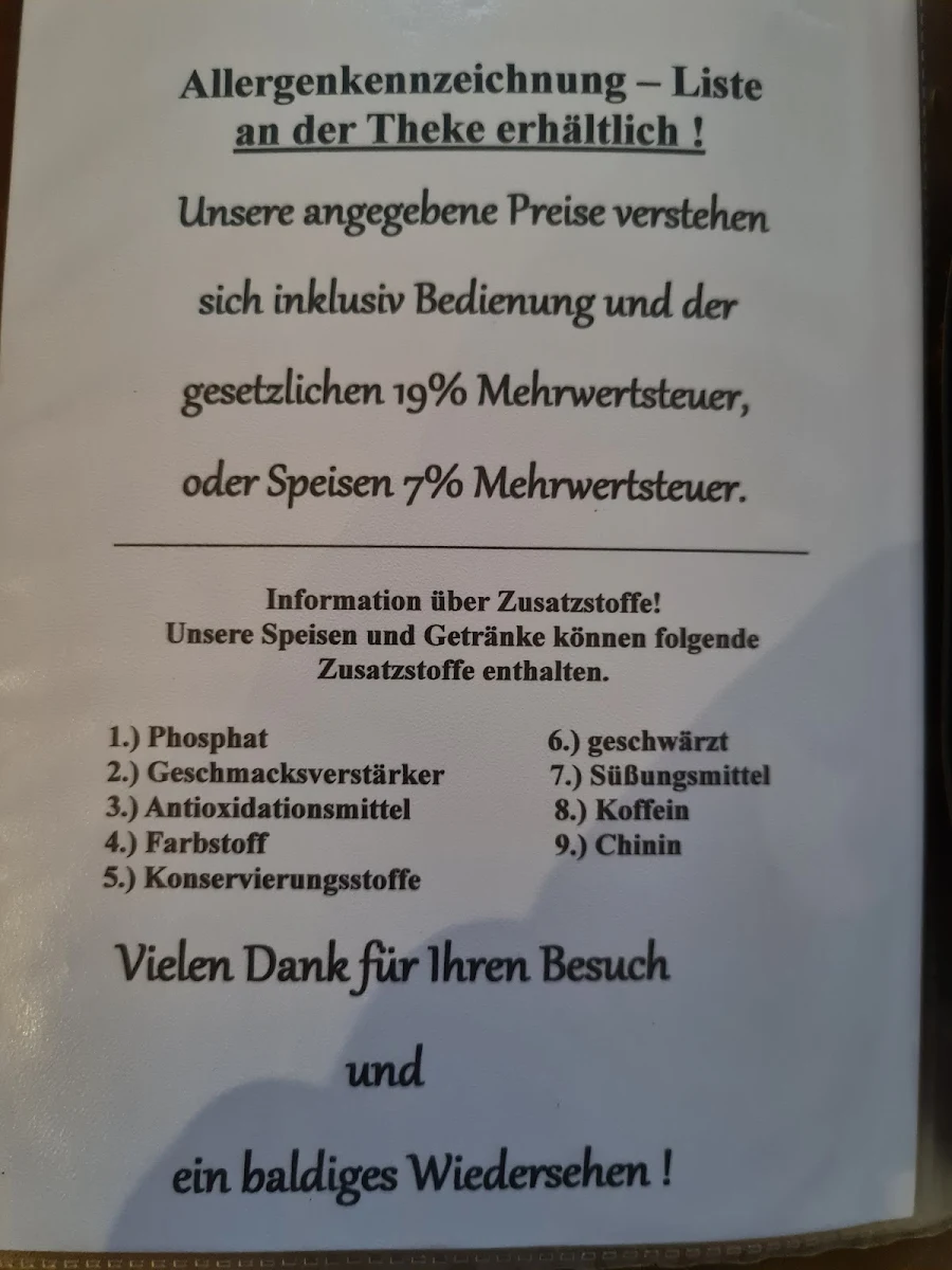 Speisekarte photo 5