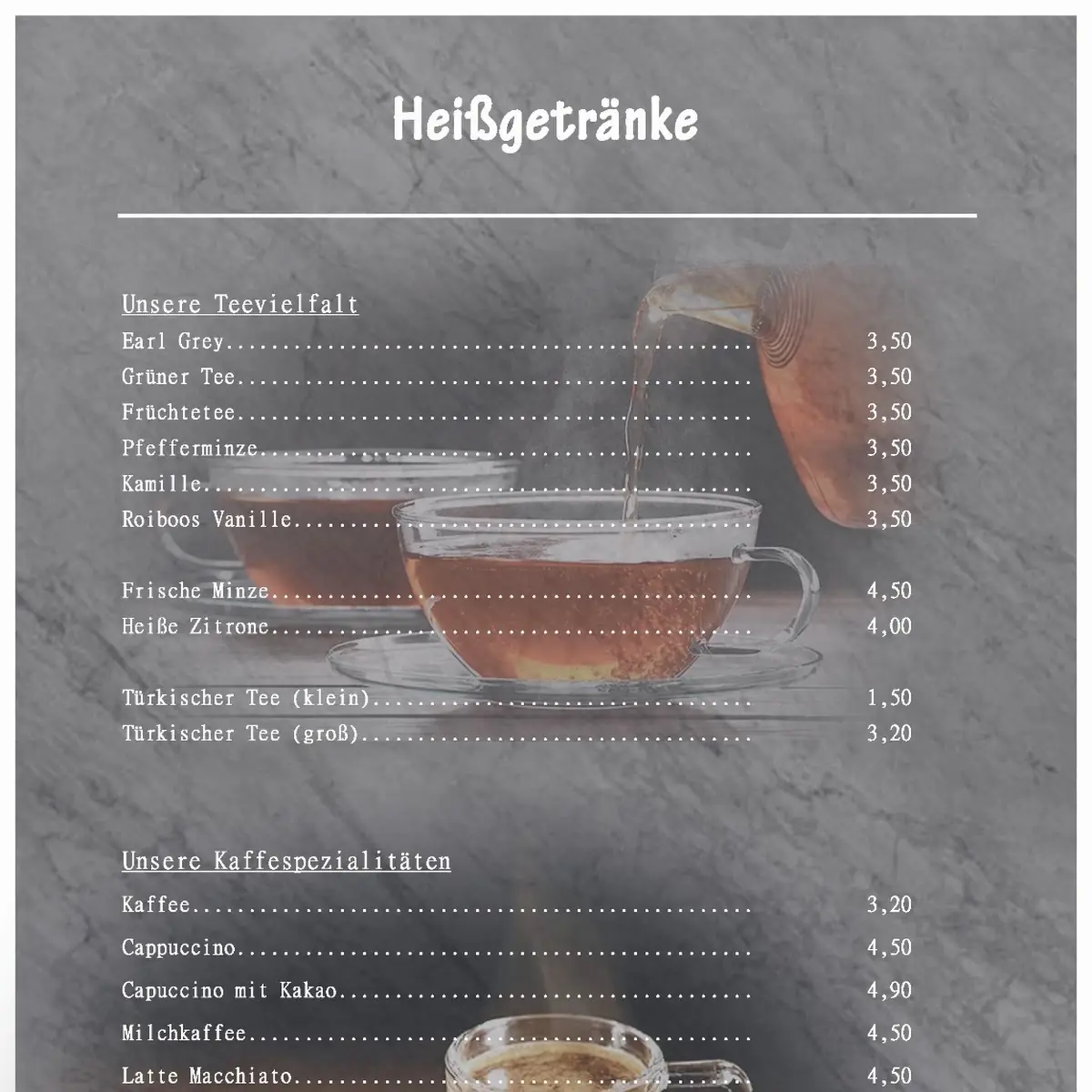Speisekarte, Sumak Bar& Restaurant