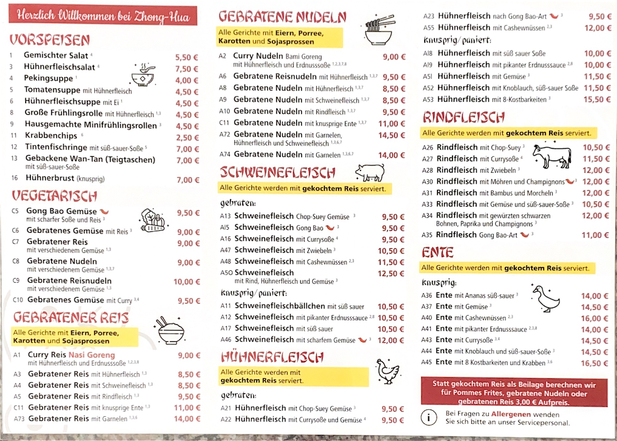 Speisekarte photo 2