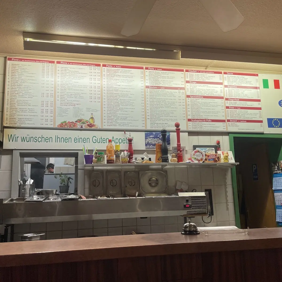 Speisekarte, Pizzeria Positano UG