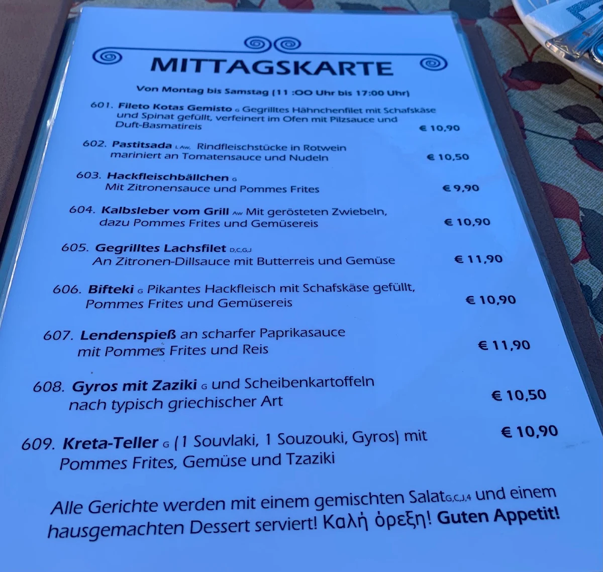 Speisekarte photo 2