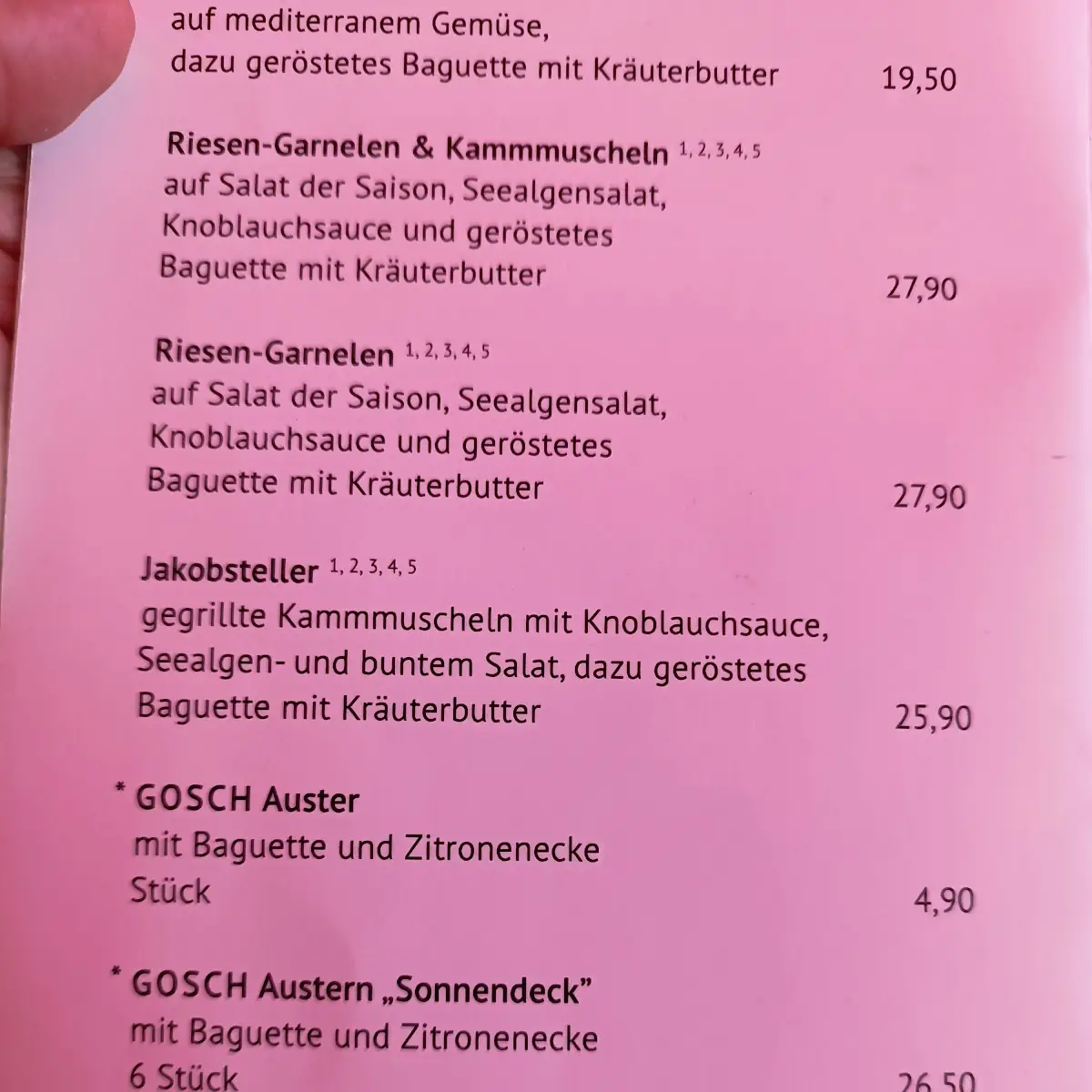 Speisekarte photo 4
