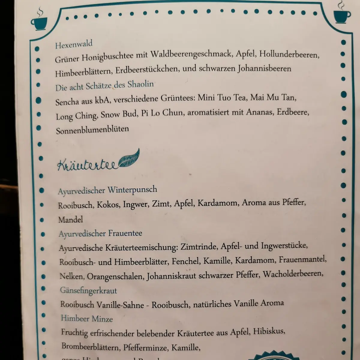 Speisekarte photo 10