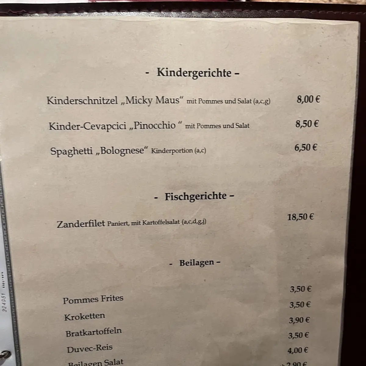 Speisekarte photo 6
