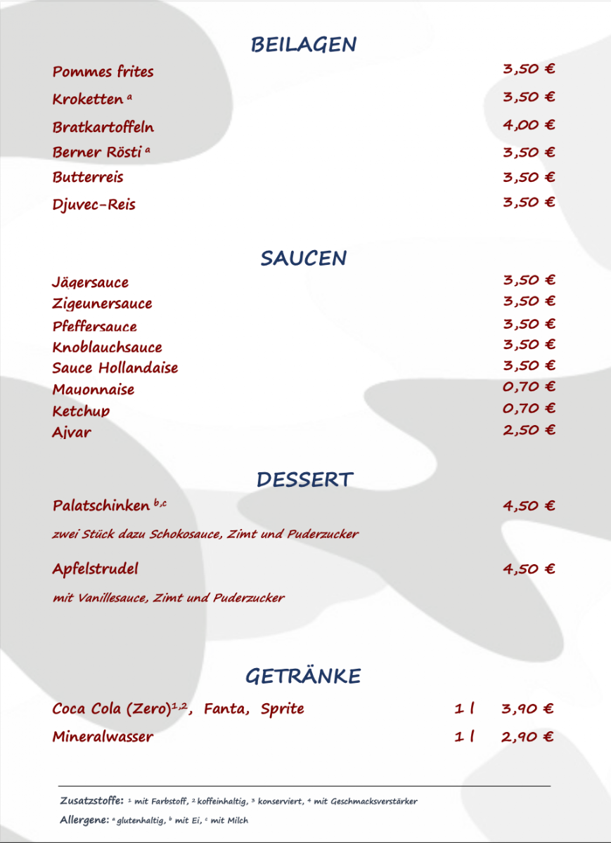 Speisekarte photo 1
