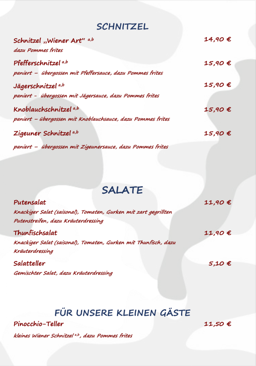 Speisekarte photo 3