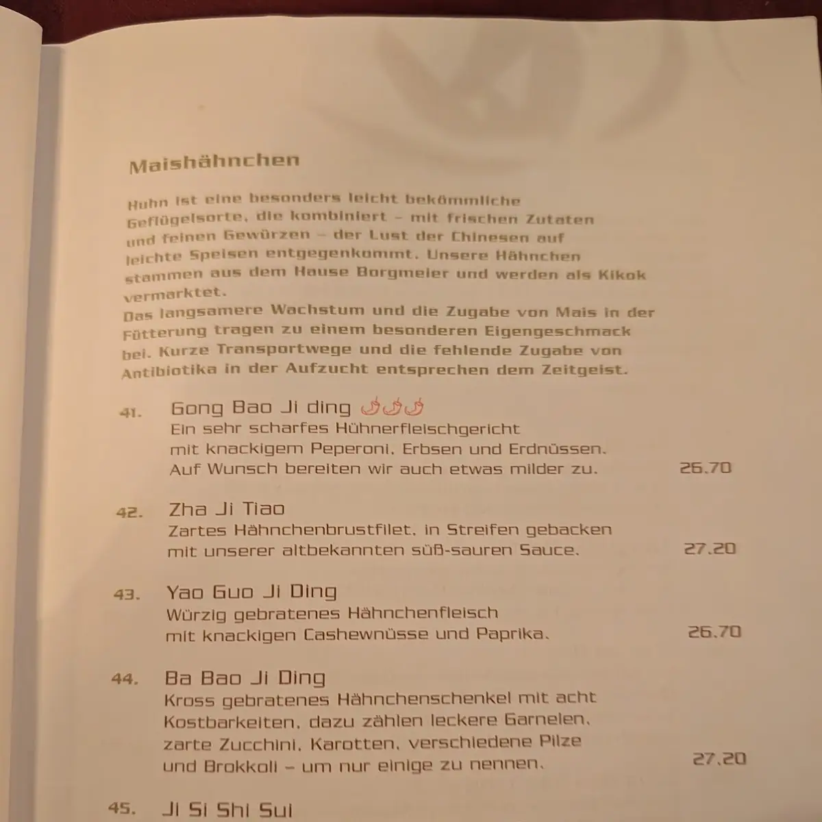 Speisekarte photo 4