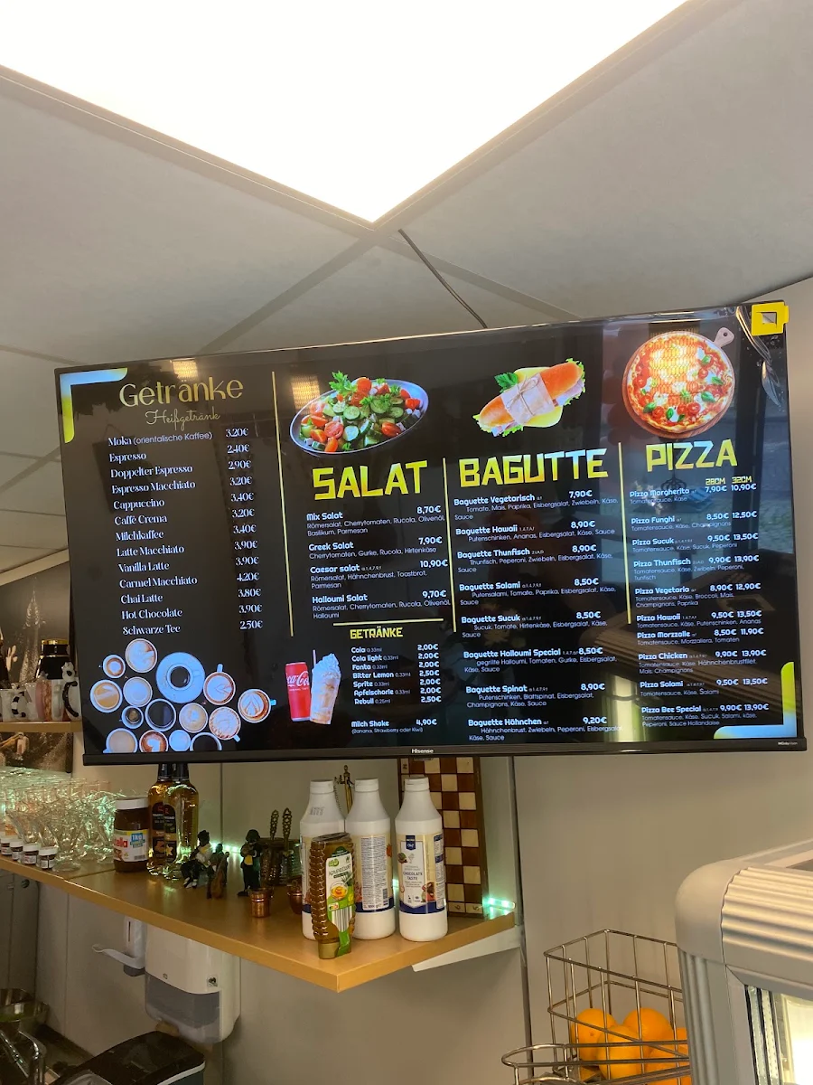 Speisekarte, Bee Cafè