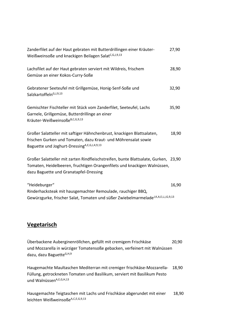 Speisekarte photo 2