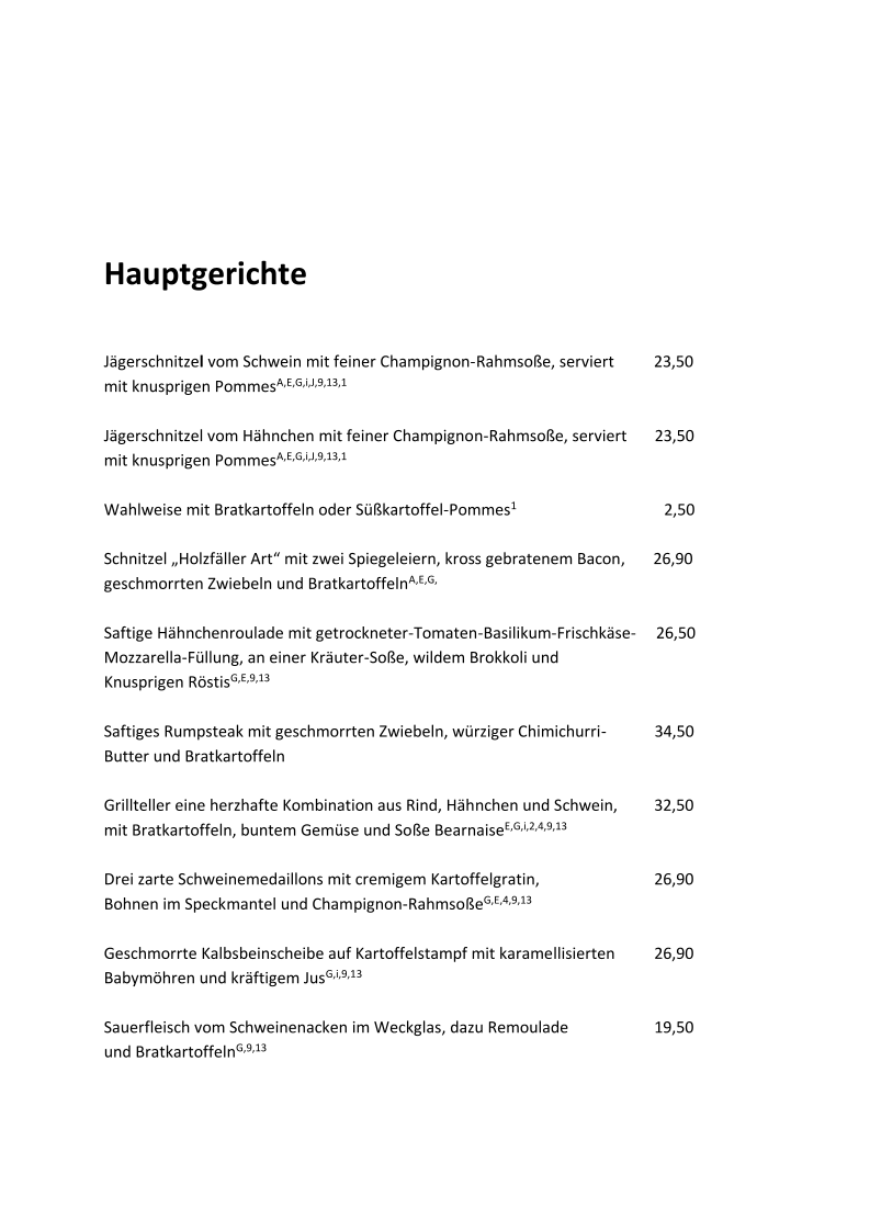 Speisekarte photo 3