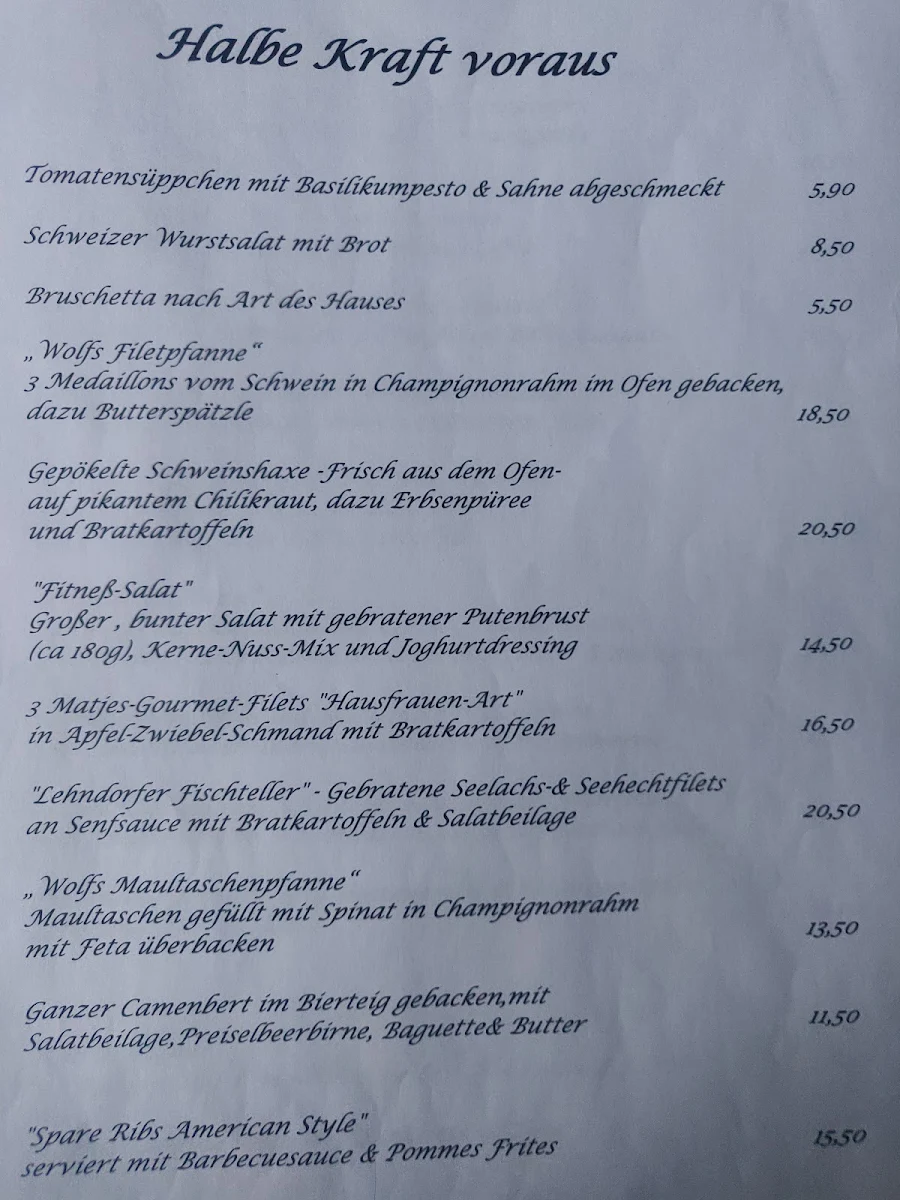 Speisekarte photo 5