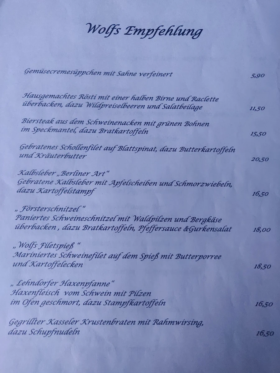 Speisekarte photo 6