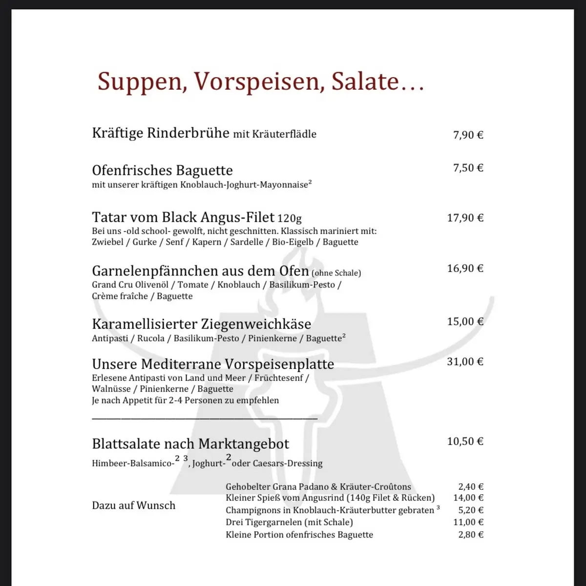 Speisekarte photo 2