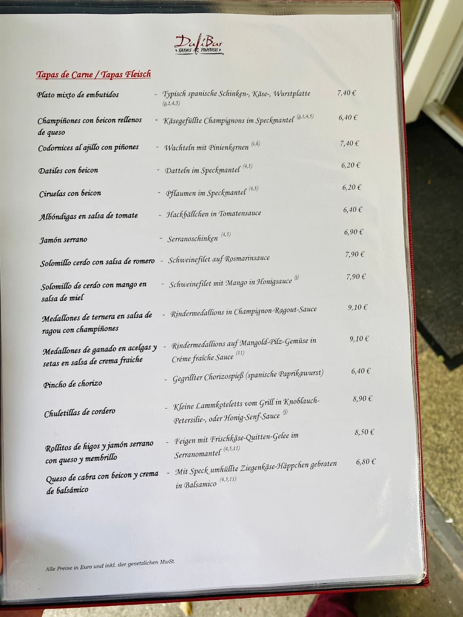 Speisekarte photo 8
