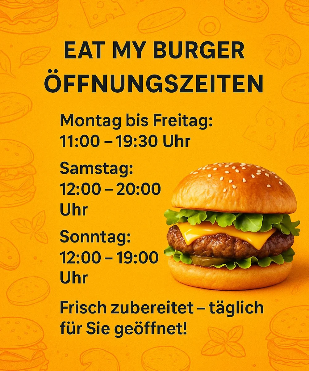 Speisekarte, EAT MY BURGER