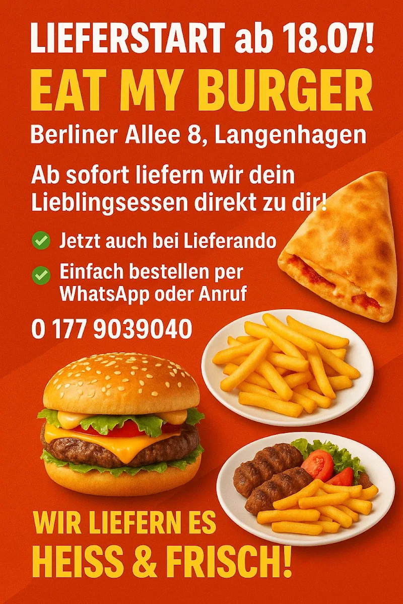 Speisekarte, EAT MY BURGER