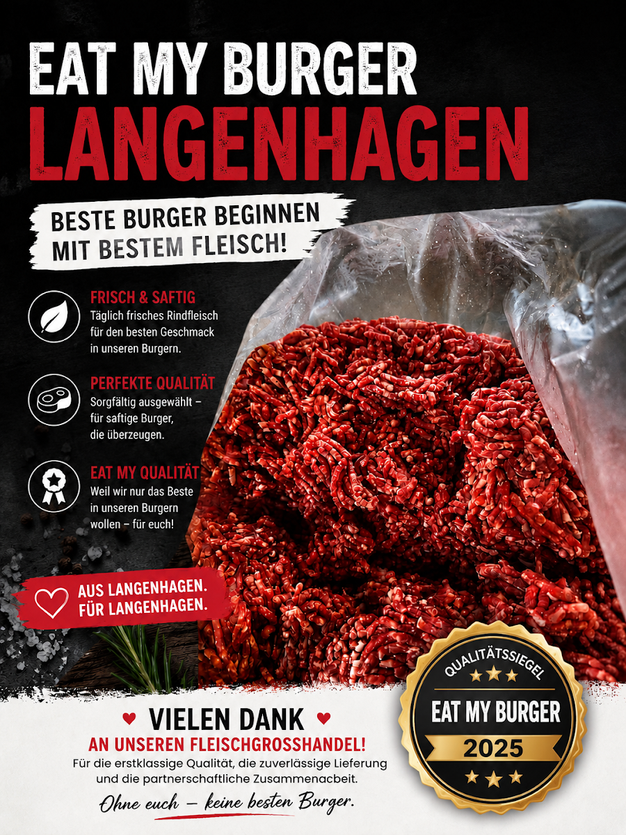Speisekarte, EAT MY BURGER