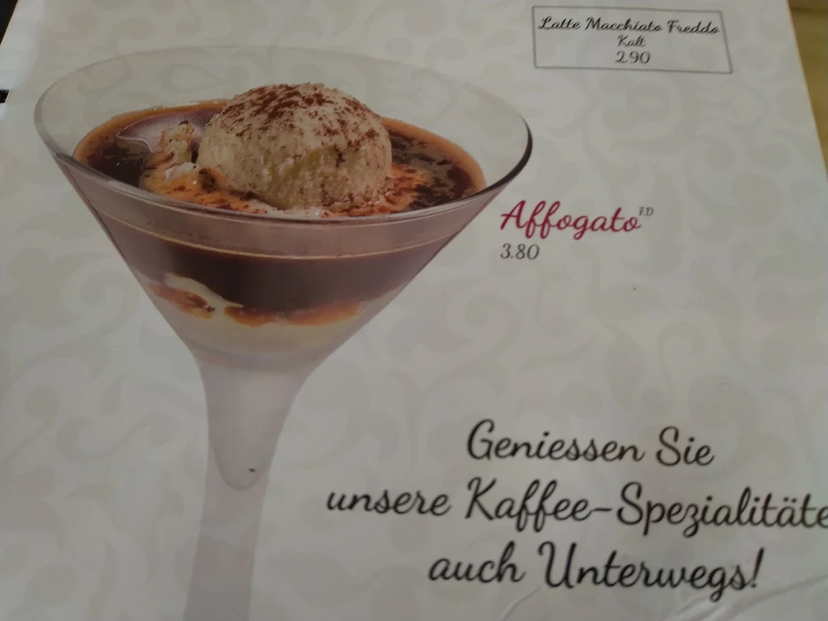 Speisekarte, Eiscafé Venezia