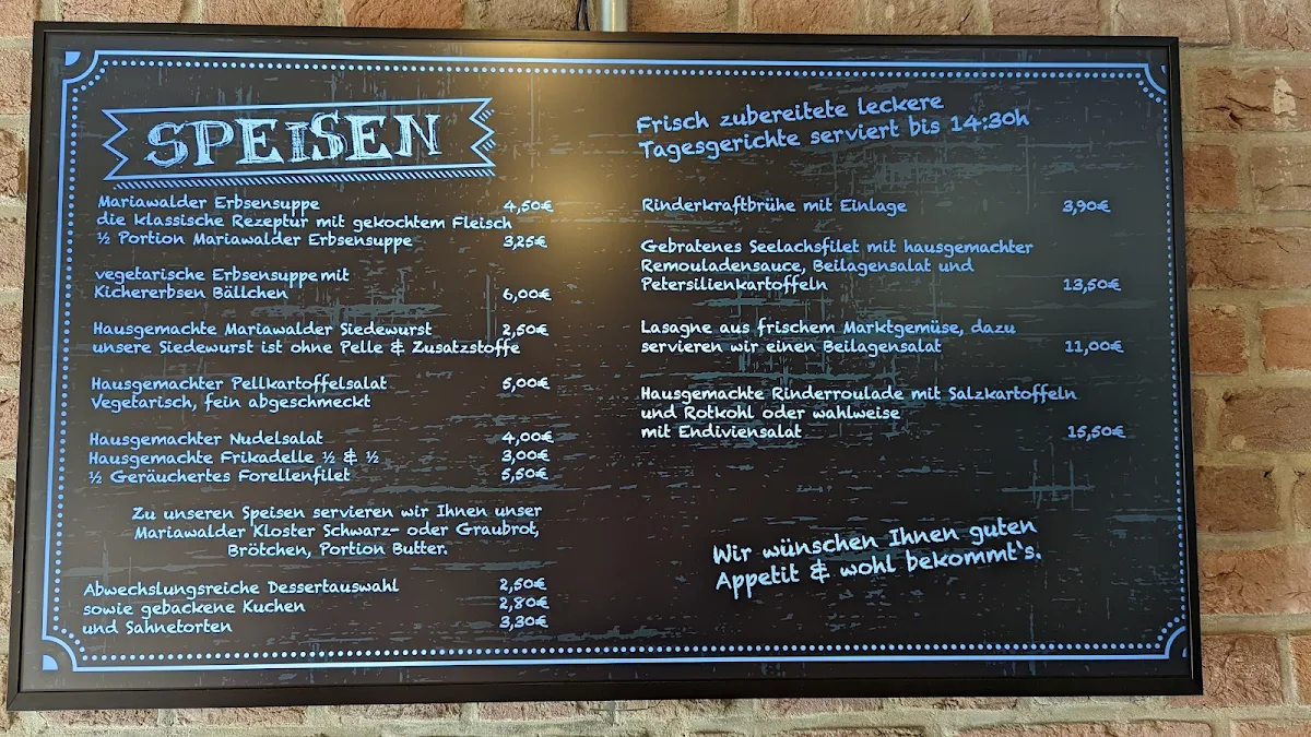 Speisekarte photo 2