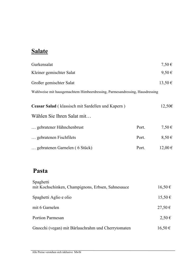 Speisekarte photo 3