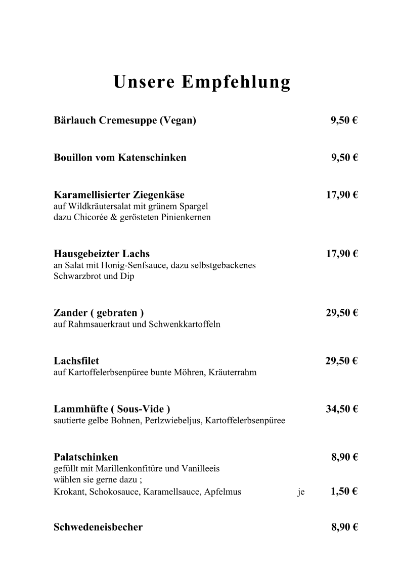 Speisekarte photo 4