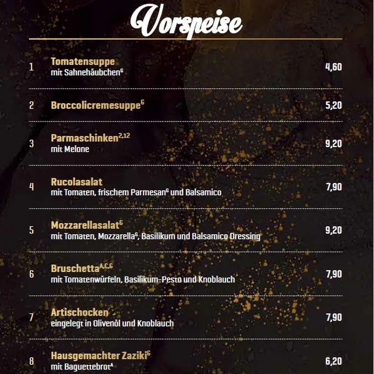 Speisekarte photo 2