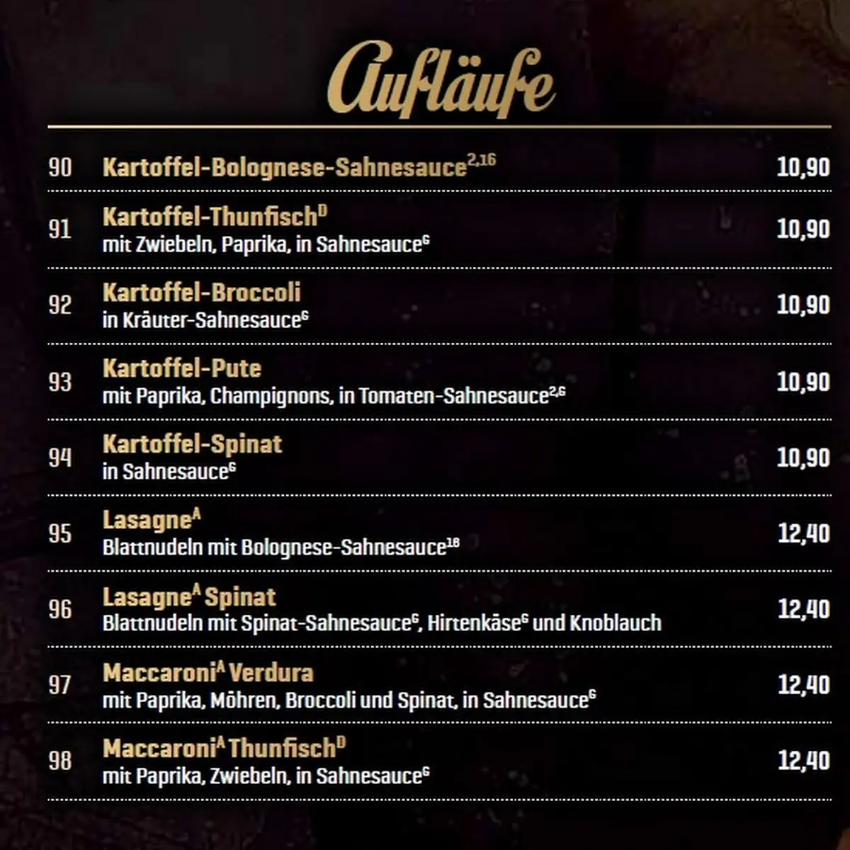 Speisekarte photo 8