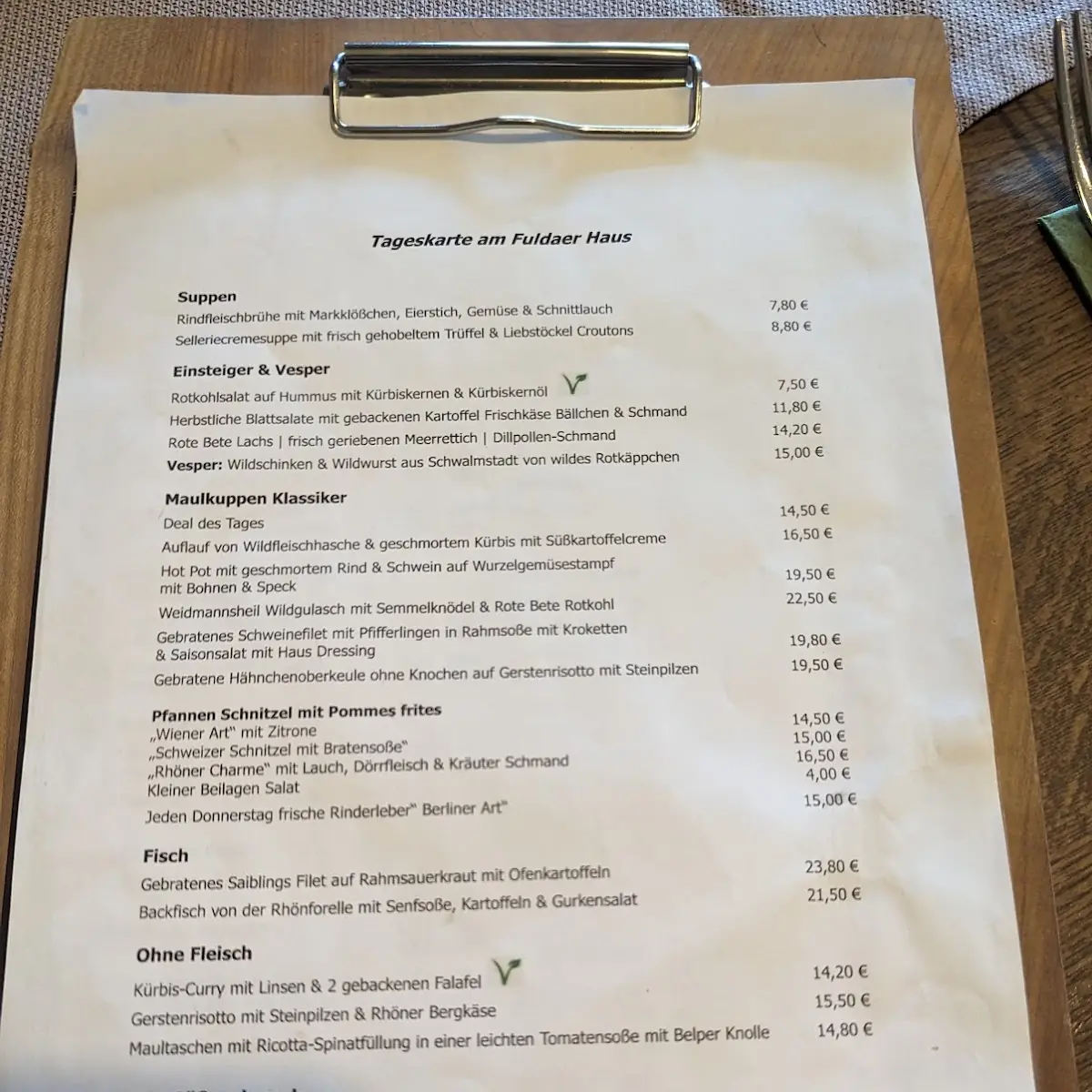 Speisekarte photo 3