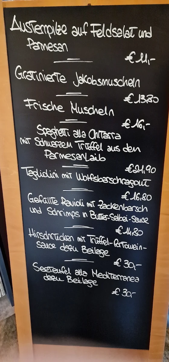Speisekarte, Mario Marino Bei Mario -Spaghettihaus-