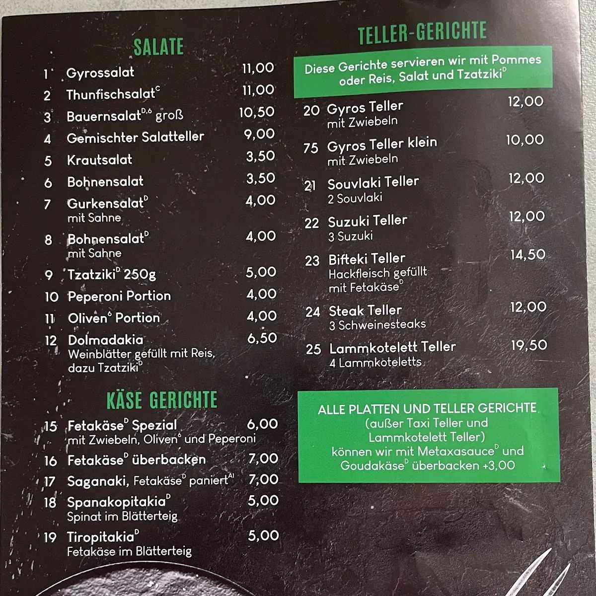 Speisekarte photo 2