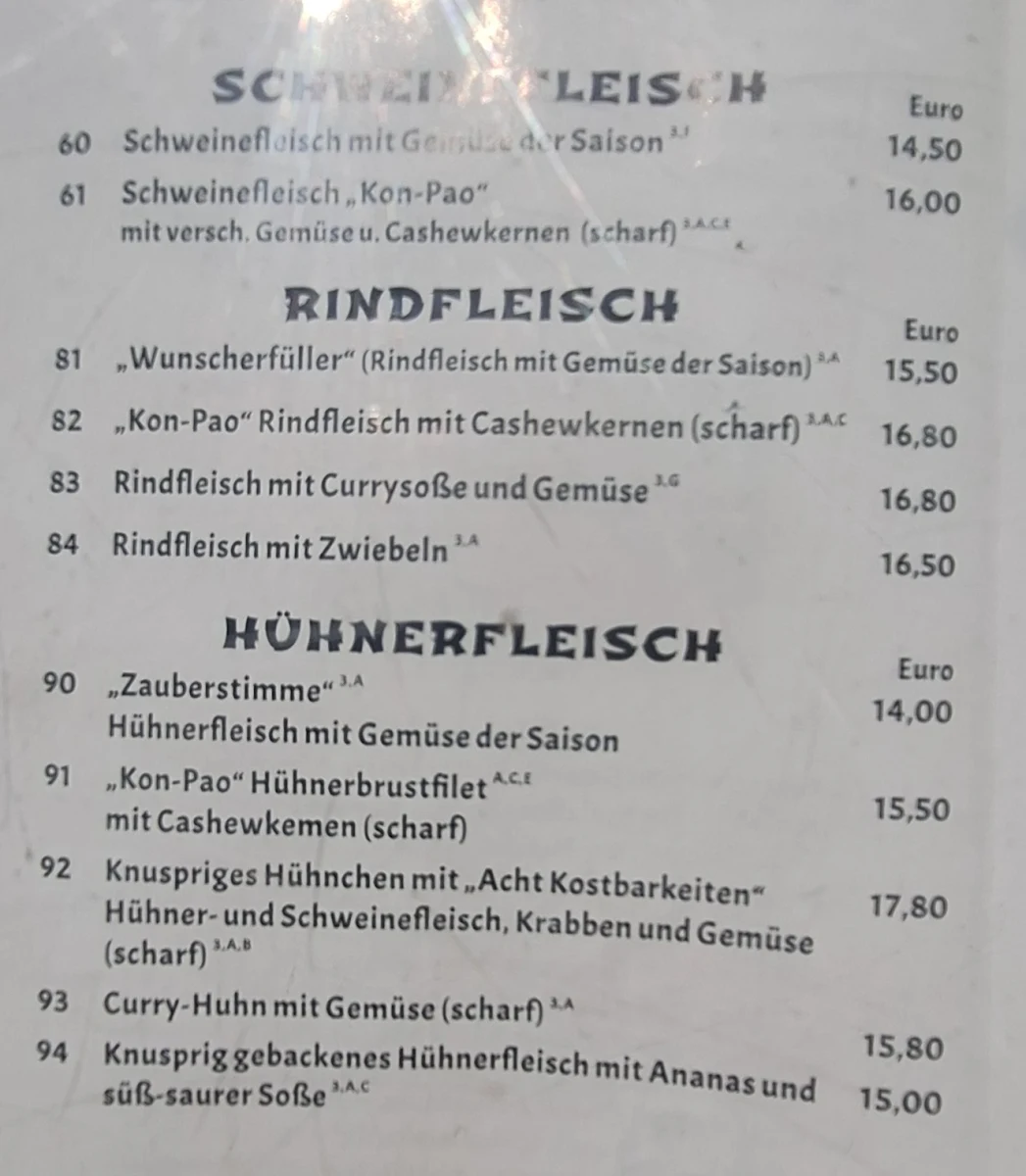 Speisekarte photo 1