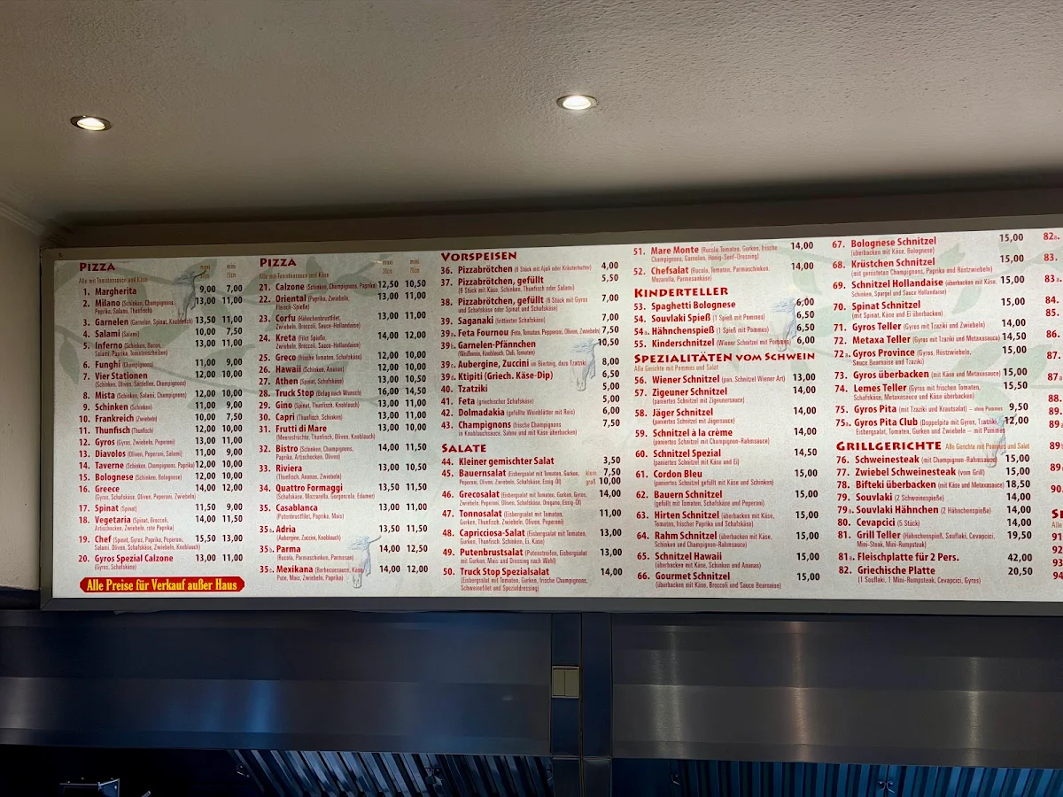 Speisekarte, Truck Stop
