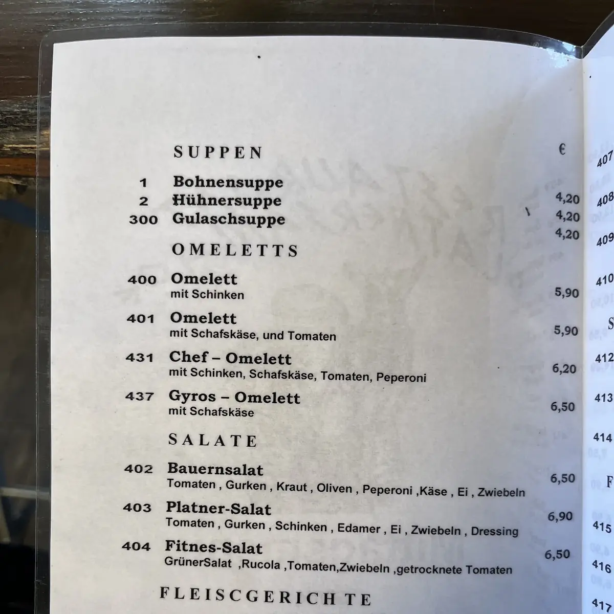 Speisekarte photo 5