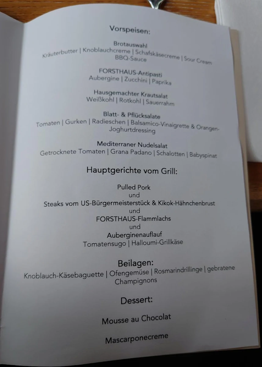 Speisekarte photo 1