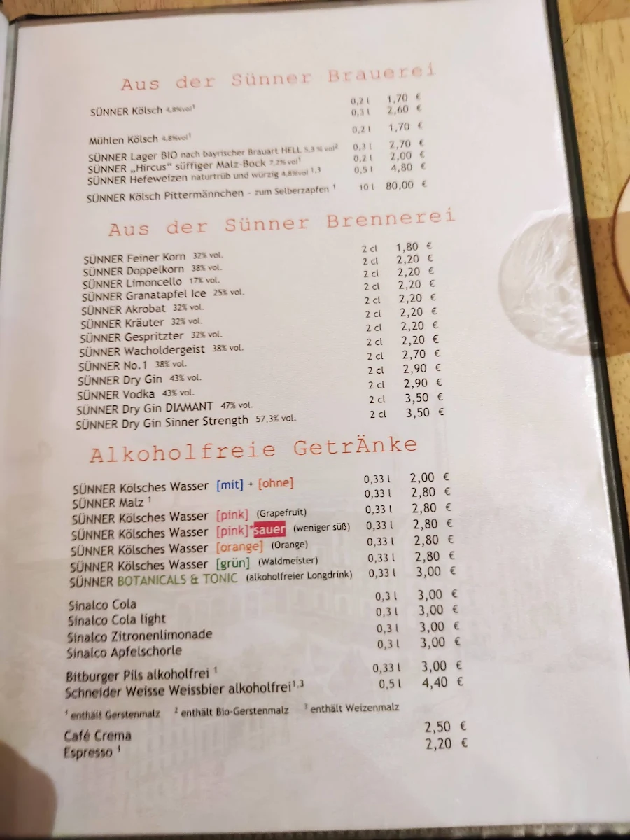 Speisekarte photo 9