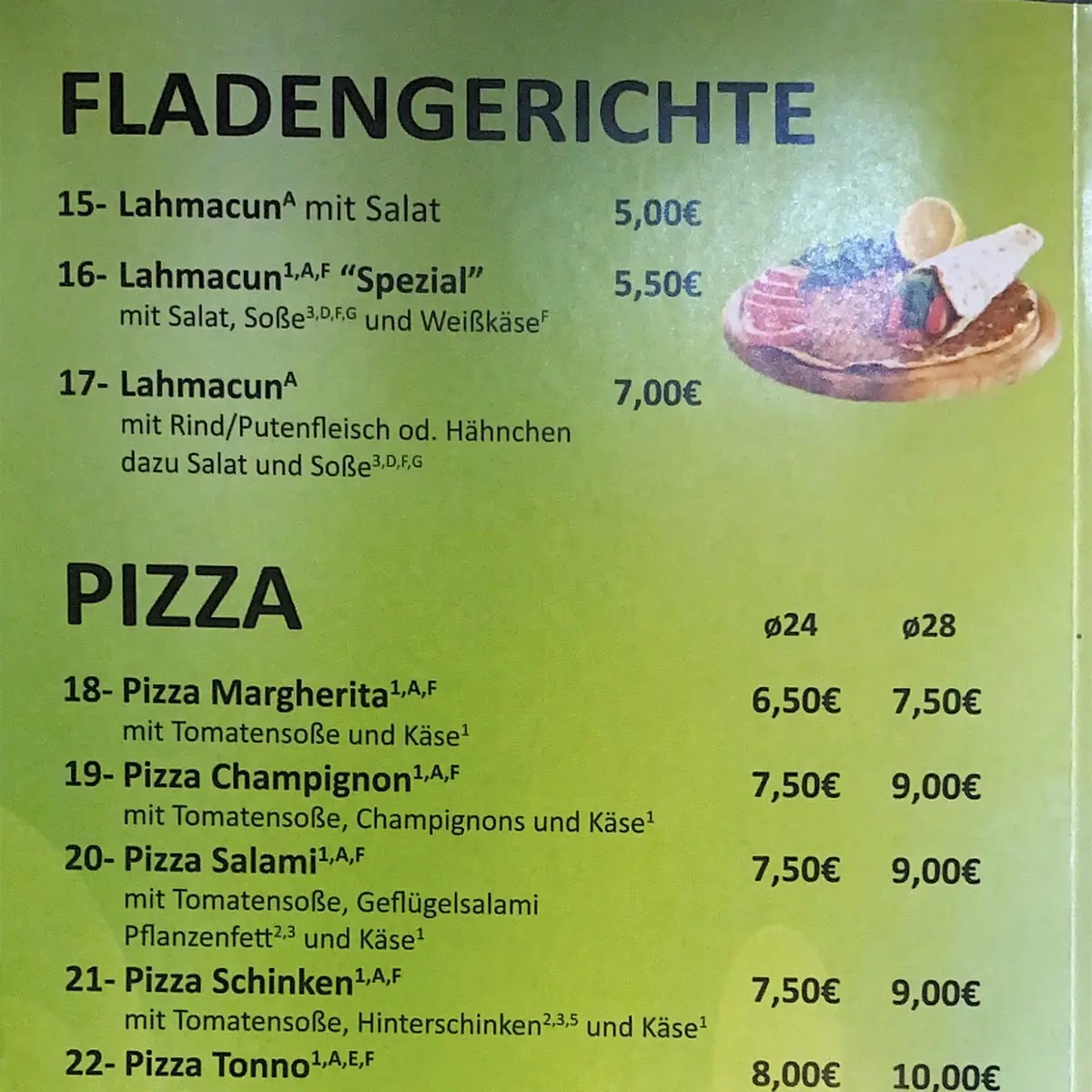 Speisekarte photo 2