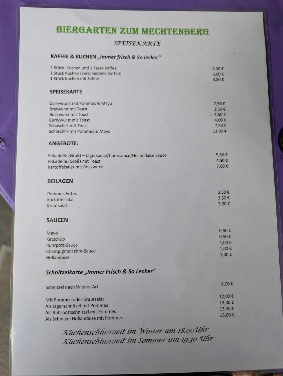 Speisekarte photo 1