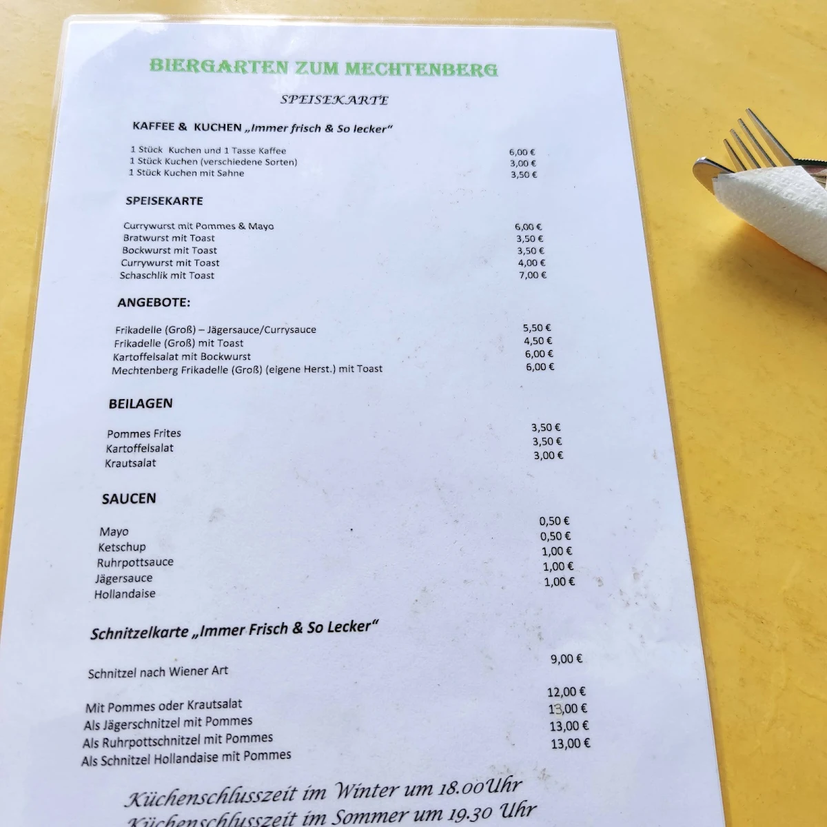 Speisekarte photo 3