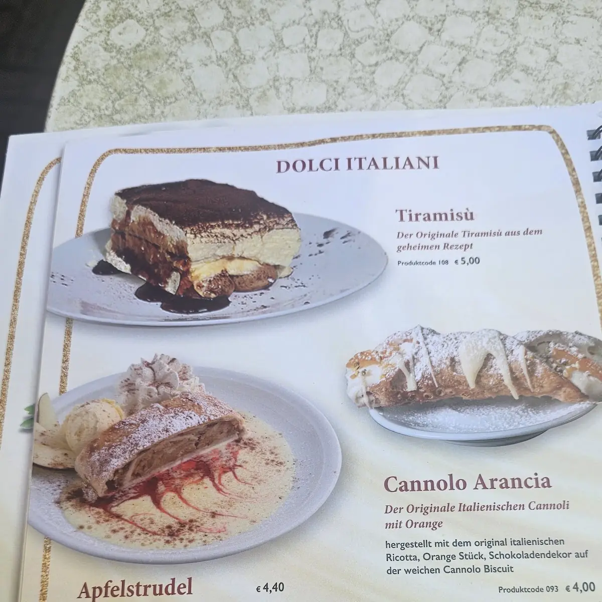 Speisekarte photo 1