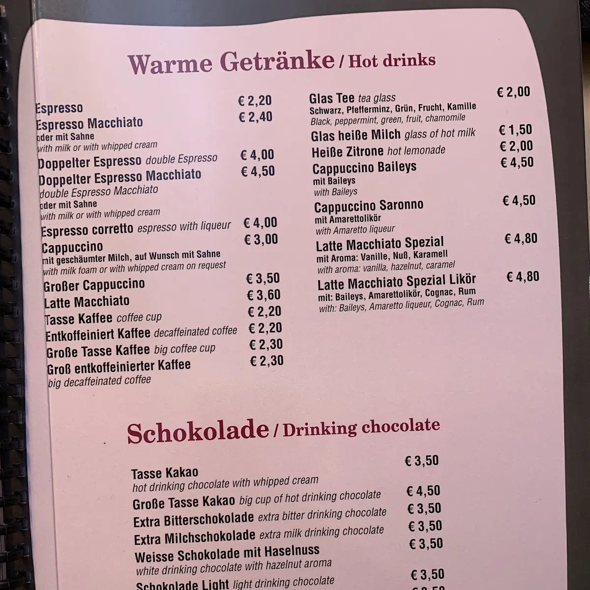 Speisekarte photo 5