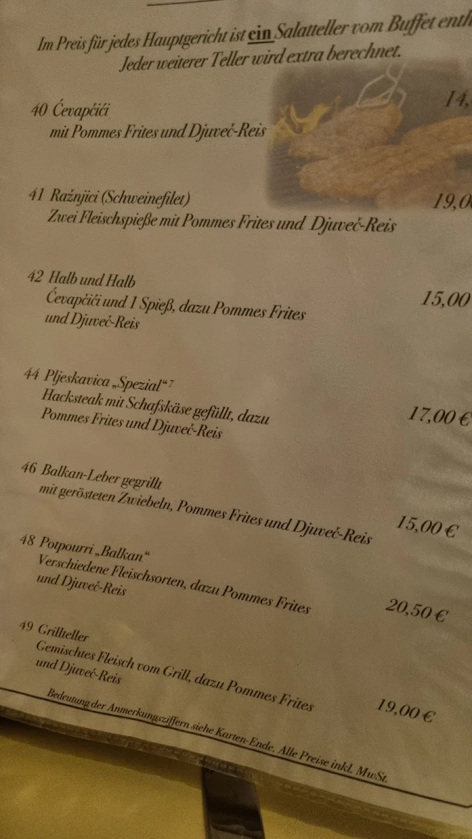 Speisekarte photo 2